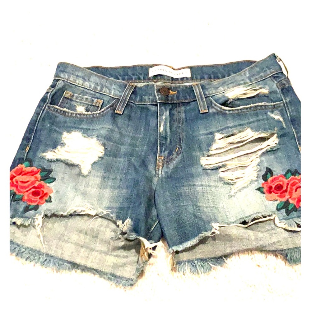 Flying monkey jean shorts